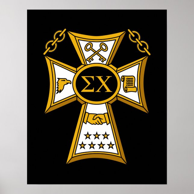 Sigma Chi Fraternity Official Seal Poster (Front)