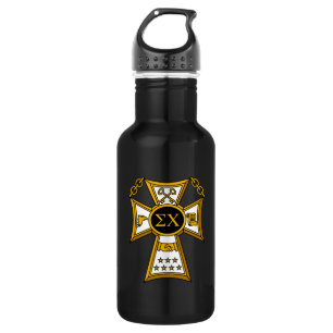 Sigma Chi Fraternity Official Seal Stainless Steel Water Bottle