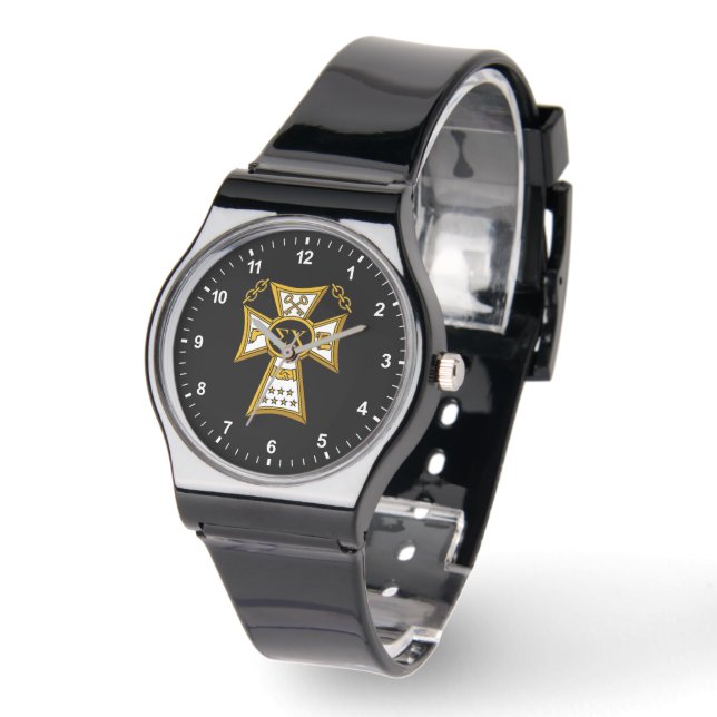 Sigma Chi Fraternity Official Seal Watch (Angle)