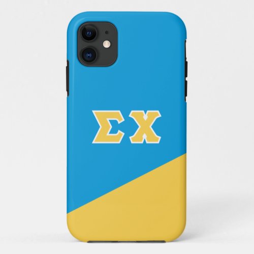 Sigma Chi  Greek Letters iPhone 11 Case