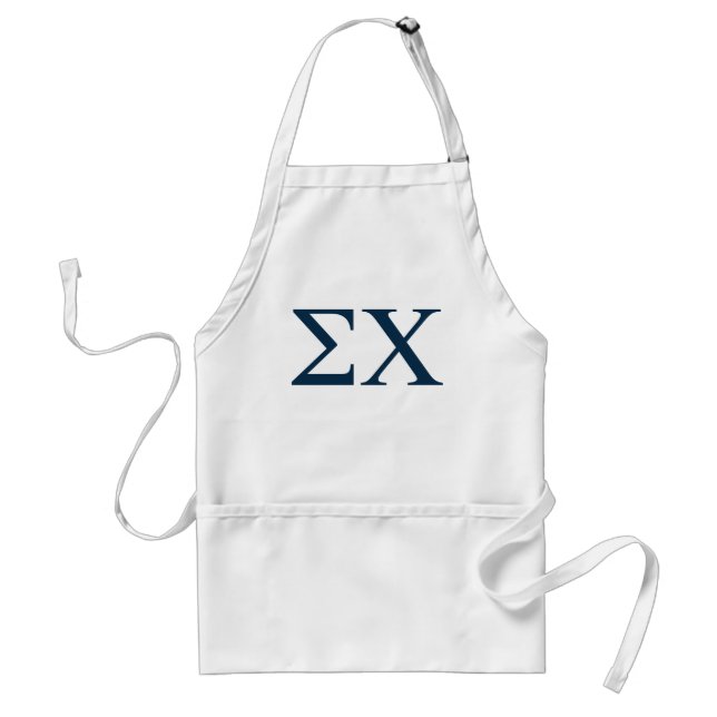 Sigma Chi Letter Logo Adult Apron (Front)
