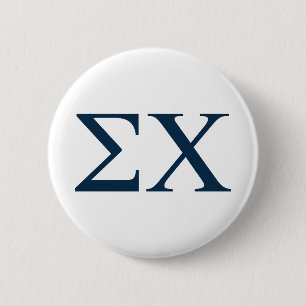 Sigma Chi Letter Logo Button
