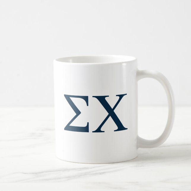 Sigma Chi Letter Logo Coffee Mug (Right)