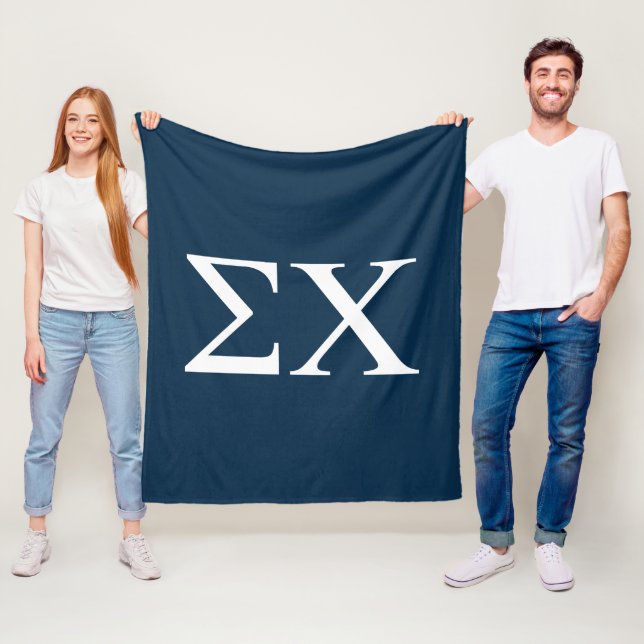 Sigma Chi Letter Logo Fleece Blanket (In Situ)