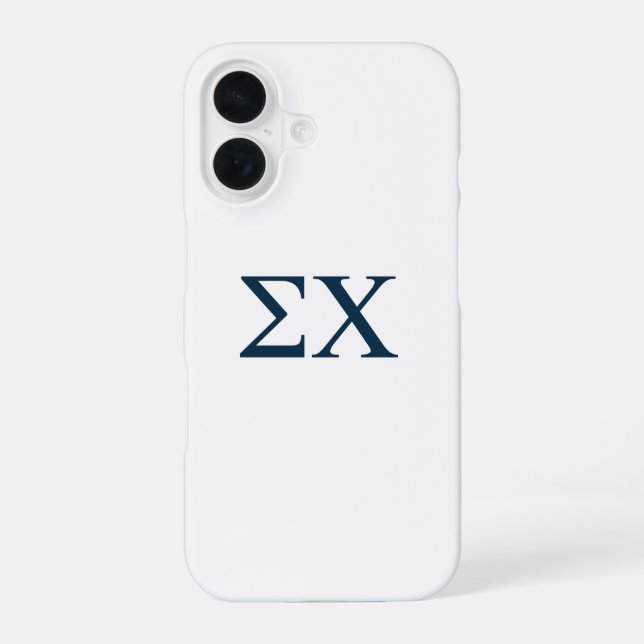 Sigma Chi Letter Logo iPhone Case (Back)