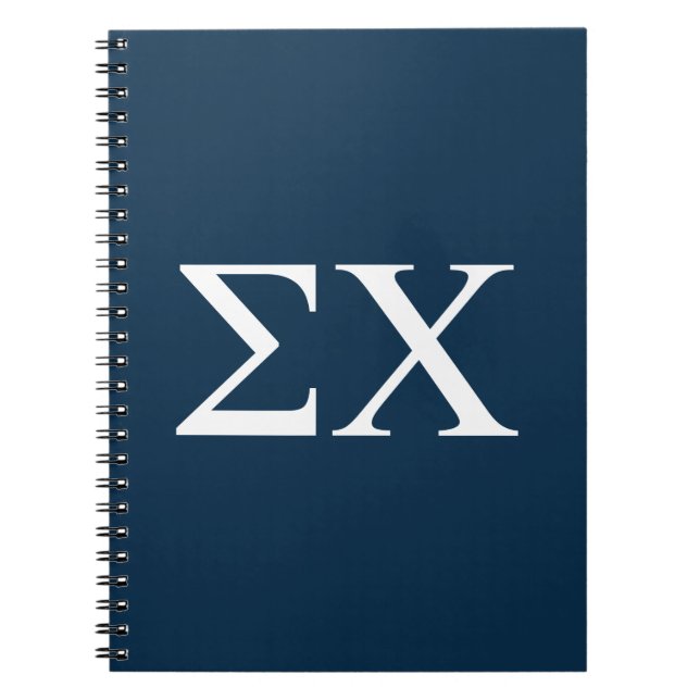 Sigma Chi Letter Logo Notebook (Front)