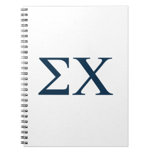 Sigma Chi Letter Logo Notebook
