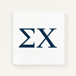 Sigma Chi Letter Logo Notebook