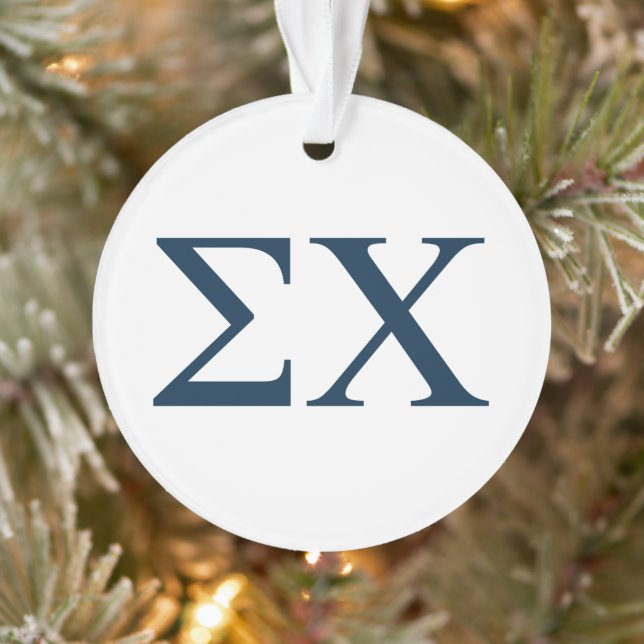 Sigma Chi Letter Logo Ornament (Tree)