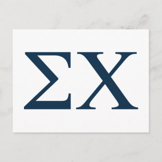 Sigma Chi Letter Logo Postcard