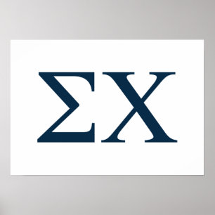 Sigma Chi Letter Logo Poster