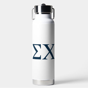 Sigma Chi Letter Logo Water Bottle