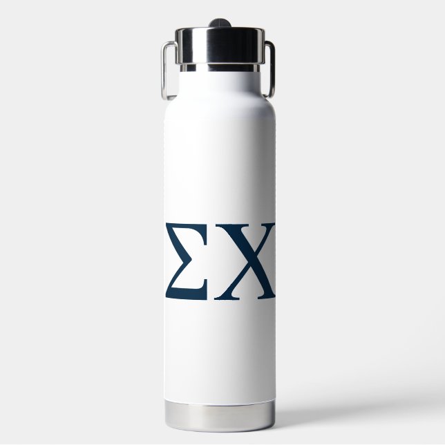Sigma Chi Letter Logo Water Bottle (Front)