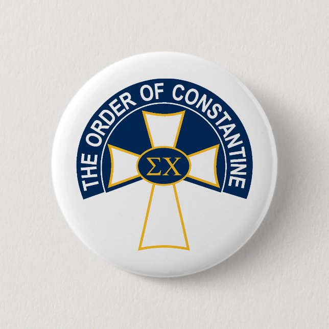 Sigma Chi Order of Constantine Logo Button (Front)