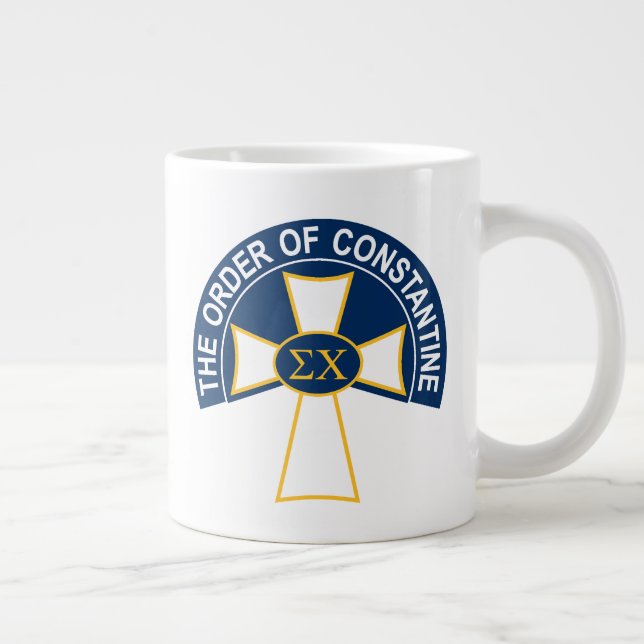 Sigma Chi Order of Constantine Logo Giant Coffee M Mug (Right)