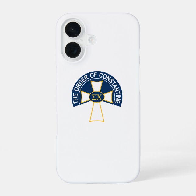 Sigma Chi Order of Constantine Logo iPhone Case (Back)