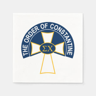 Sigma Chi Order of Constantine Logo Napkins