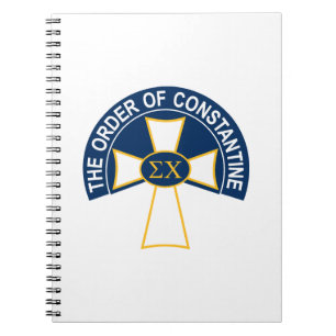 Sigma Chi Order of Constantine Logo Notebook