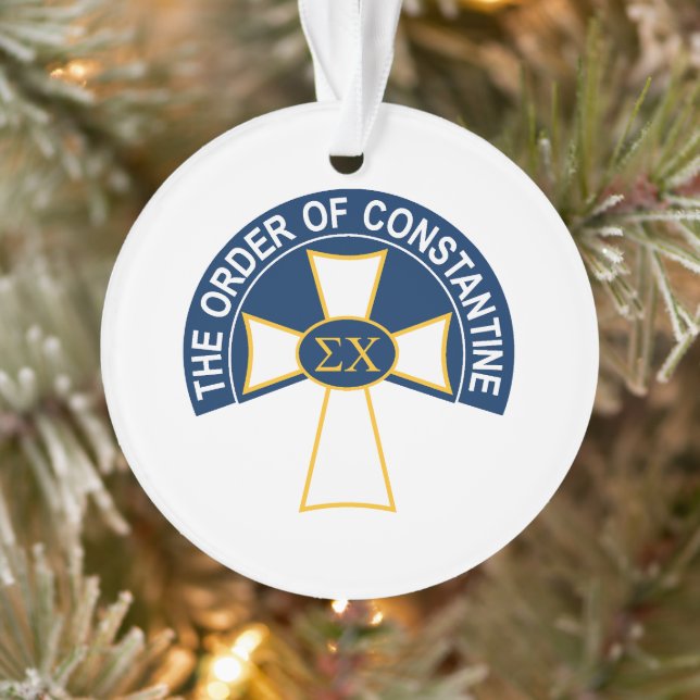 Sigma Chi Order of Constantine Logo Ornament (Tree)