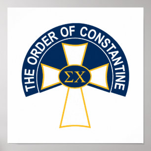 Sigma Chi Order of Constantine Logo Poster