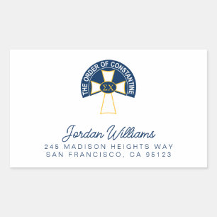 Sigma Chi Order of Constantine Logo Rectangular St Sticker