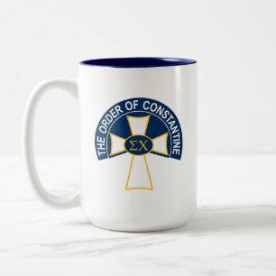 Sigma Chi Order of Constantine Logo Two-Tone Coffe Coffee Mug