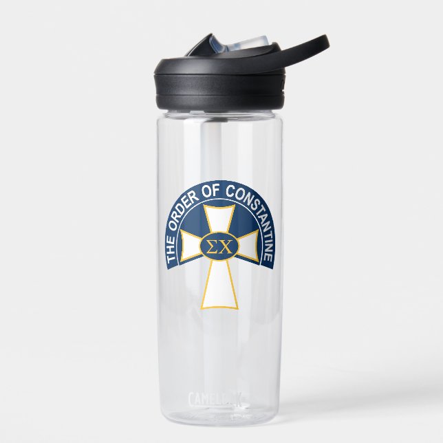 Sigma Chi Order of Constantine Logo Water Bottle (Left)