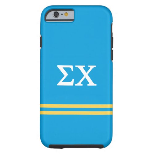 Sigma Chi  Sport Stripe Tough iPhone 6 Case