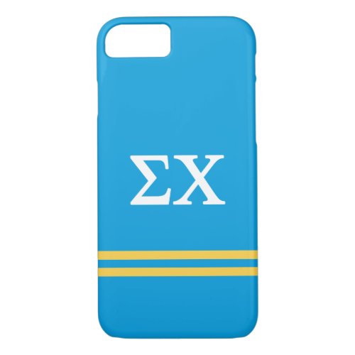 Sigma Chi  Sport Stripe iPhone 87 Case