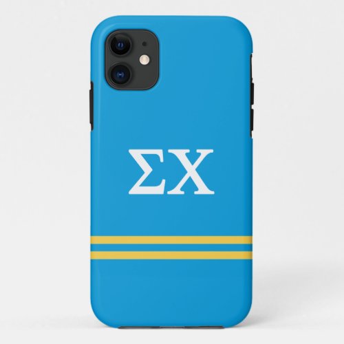 Sigma Chi  Sport Stripe iPhone 11 Case