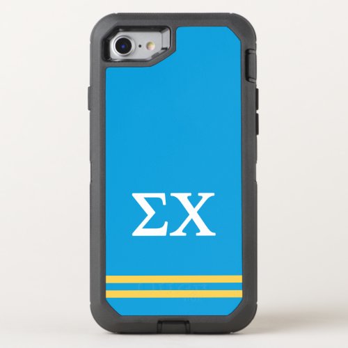 Sigma Chi  Sport Stripe OtterBox Defender iPhone SE87 Case