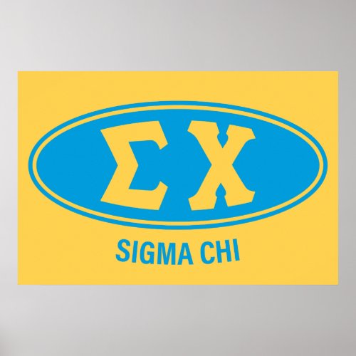 Sigma Chi  Vintage Poster