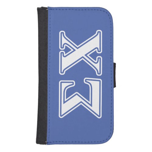 Sigma Chi White and Blue Letters Phone Wallet