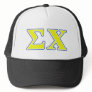 Sigma Chi Yellow and Blue Letters Trucker Hat
