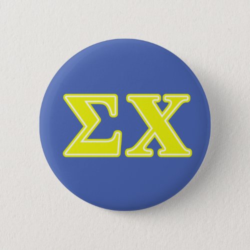 Sigma Chi Yellow Letters Button