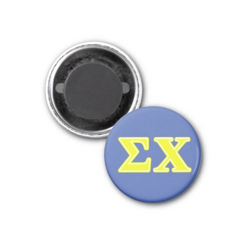 Sigma Chi Yellow Letters Magnet
