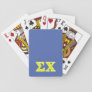 Sigma Chi Yellow Letters Playing Cards