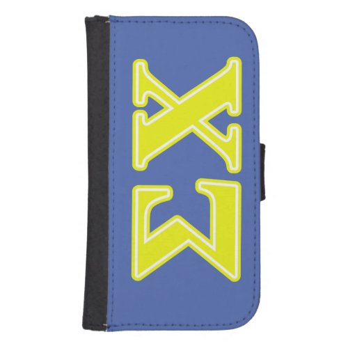 Sigma Chi Yellow Letters Phone Wallet