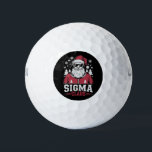 Sigma Claus Cool Santa Christmas Rizz Rizzler Meme Golf Balls<br><div class="desc">Sigma Claus Cool Santa Funny Christmas Rizz Rizzler Meme</div>