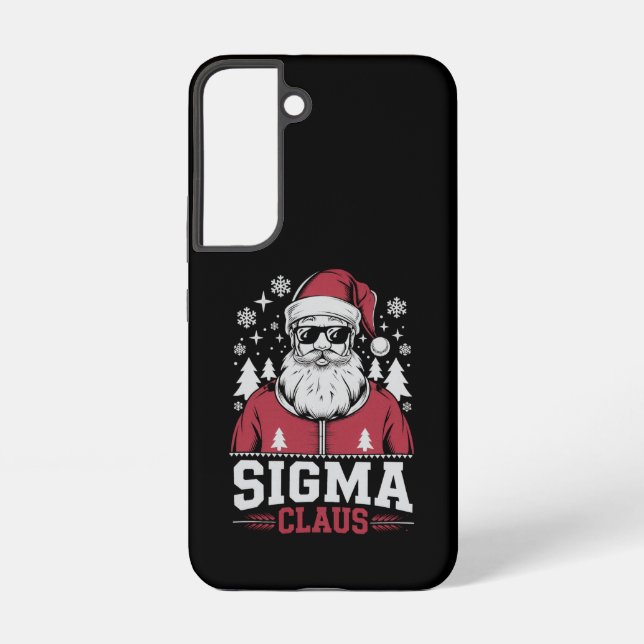 Sigma Claus Cool Santa Christmas Rizz Rizzler Meme Samsung Galaxy Case (Back)