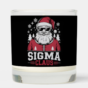 Sigma Claus Cool Santa Christmas Rizz Rizzler Meme Scented Candle