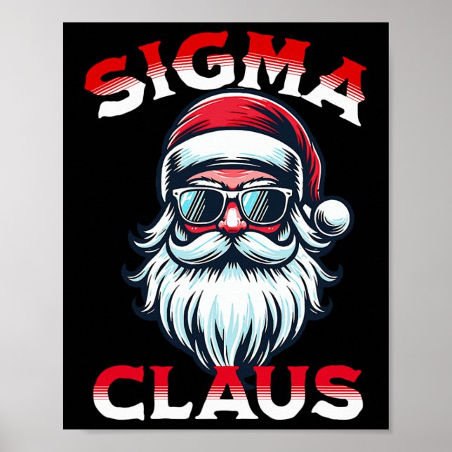 Sigma Claus Funny Christmas  Poster (Front)