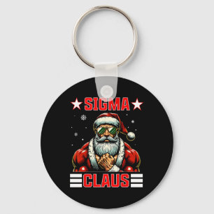 Sigma Claus Funny Christmas Santa Rizz Middle Scho Keychain