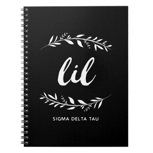 Sigma Delta Tau  Lil Wreath Notebook