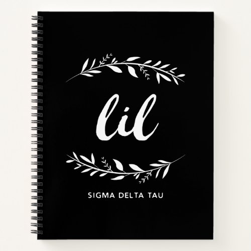 Sigma Delta Tau  Lil Wreath Notebook