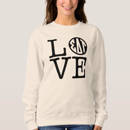 Sigma Delta Tau  Love Sweatshirt