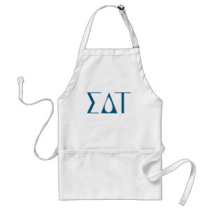 Sigma Delta Tau Sorority Greek Letters Logo Adult Apron
