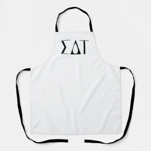 Sigma Delta Tau Sorority Greek Letters Logo Apron