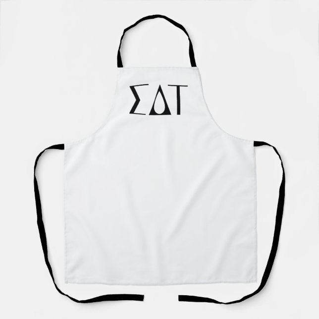 Sigma Delta Tau Sorority Greek Letters Logo Apron (Front)