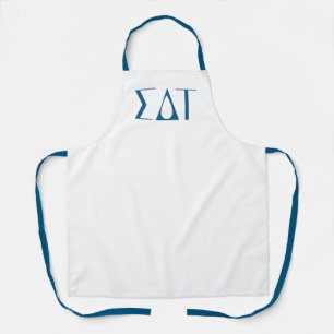 Sigma Delta Tau Sorority Greek Letters Logo Apron